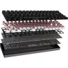 Deltaco GAM-100-DE - 65% - USB + Bluetooth - mehāniskais slēdzis - QWERTZ - RGB-LED - Melns