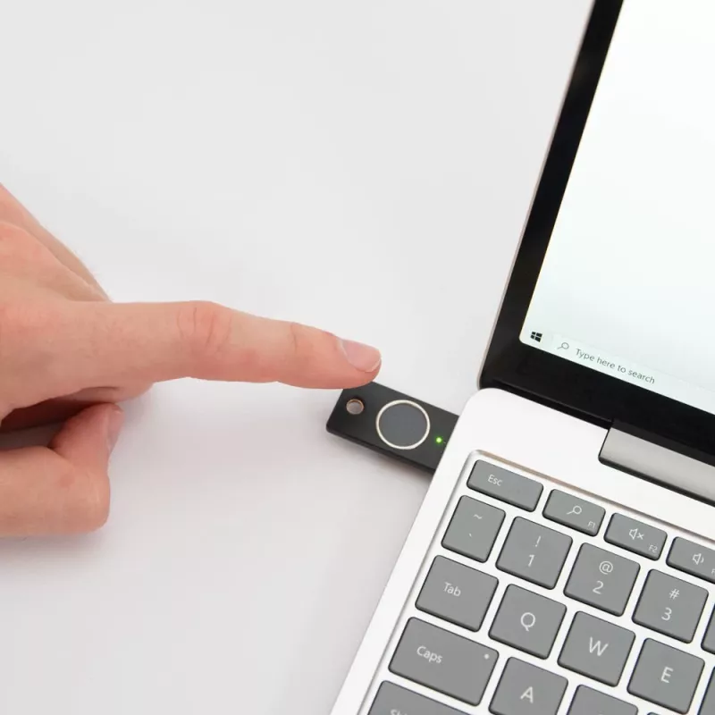 YubiKey C Bio FIDO Edition Yubico Melns Bezparoles Autentifikācija
