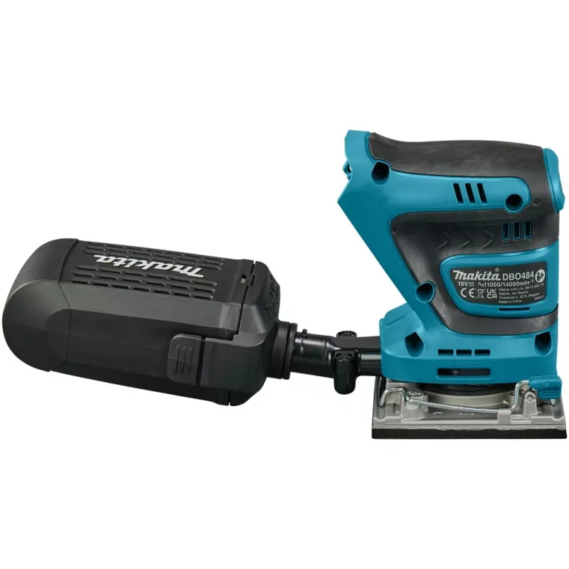 Makita DBO484Z portatīvā slīpmašīna Ekscentriskā slīpmašīna 14000 OPM Melna, Zila