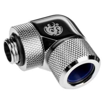 Caurule datora dzesēšanas sistēmai BitsPower BP-E90RMLA14 — misiņš, 14 mm diametrs, sudraba krāsa