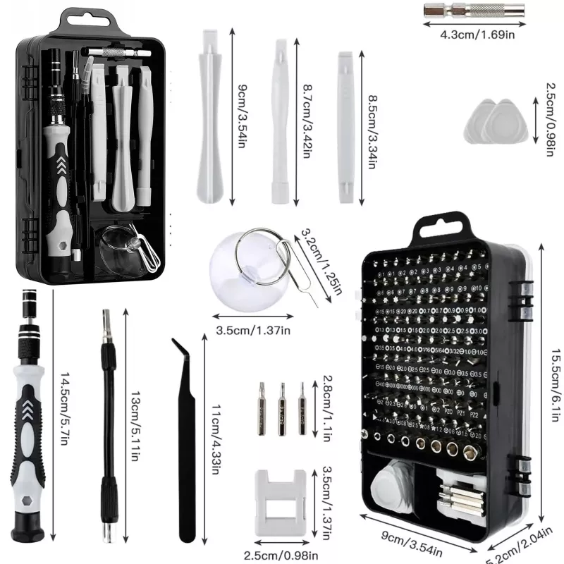 Extralink Precision Screwdriver komplekts, 118-in-1 Torx skrūvgrieži un precīzijas instrumenti
