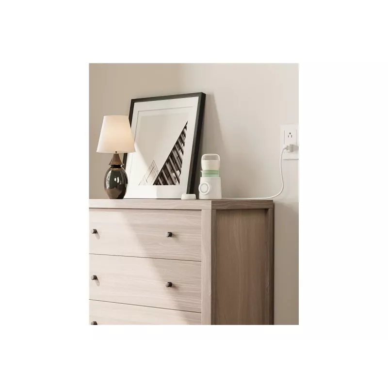 Pudeles sildītājs Momcozy MW003-WH12BA-A — ar bateriju, 80W, skārienjūtīga vadība, zaļš/caurspīdīgs/baltss