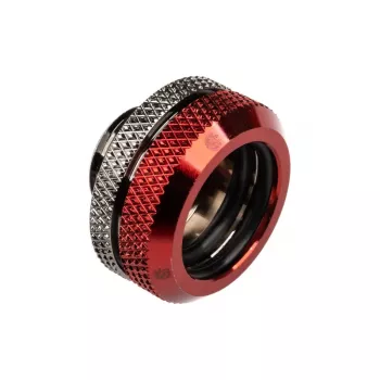 BitsPower Multi-Link Adapter taisns G1/4 collas iekšējā vītne uz 16mm AD cieto cauruli, spīdīgi melns