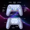 Subsonic PS5 bezvadu LED kontrolieris, balts, D-pad, Home, Options, Share