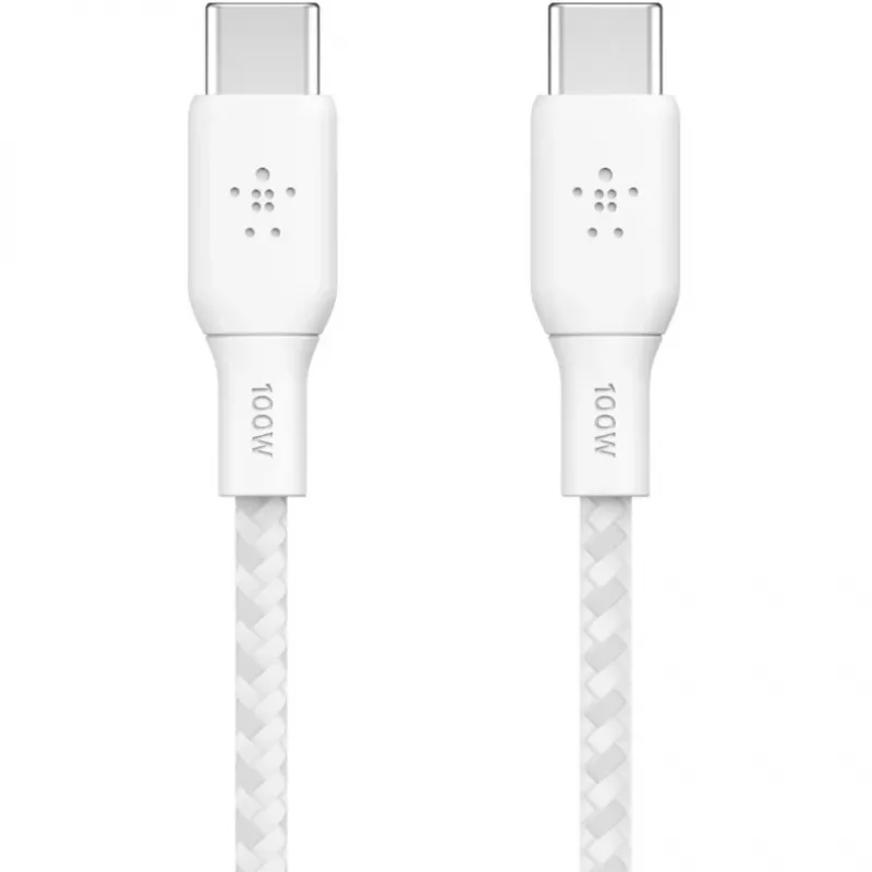 Belkin BOOST CHARGE USB 2.0 2m USB C kabelis, balts