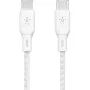 Belkin BOOST CHARGE USB 2.0 2m USB C kabelis, balts