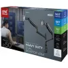 Universāls lieljaudas monitora kronšteins DM 5210 Dual Heavy Duty, monitora stiprinājums melns, 43–127 cm (17–50 collu) monitoriem