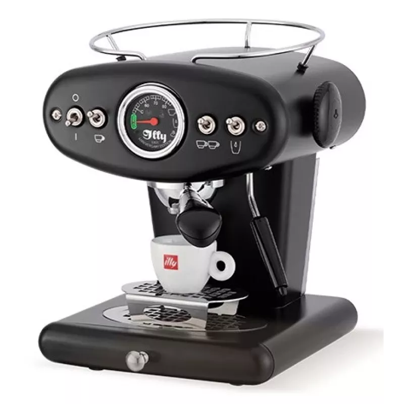 illy X1 Anniversary kafijas automāts maltai kafijai un E.S.E. spilventiņiem (melns)
