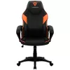 Spēļu krēsls Thunder X3 EC1 melni oranžs — ergonomisks dizains, regulējams augstums