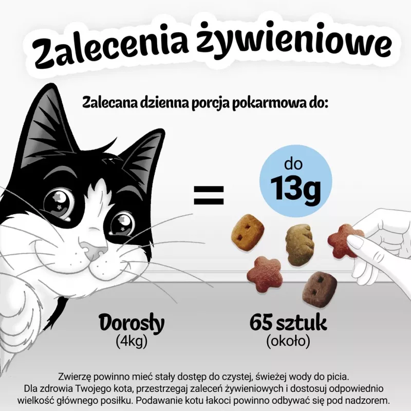 Sausais kaķu kārums Felix Crispies Liellopu gaļa & Vista 45 g — gaļīgs kraukšķīgs našķis pieaugušiem kaķiem, 31,5% olbaltumvielu, 15,5% tauku
