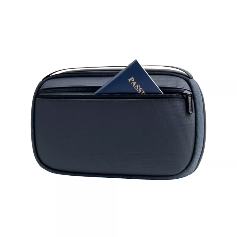 Tualetes piederumu maciņš XDDESIGN First-Class All-in-One Travel Organiser P706.3425, tumši sarkans, rāvējslēdzējs, 380 g, 17×27,5 cm ārējā kaste