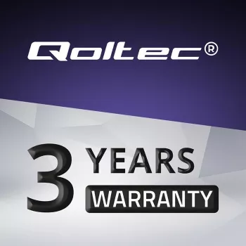 Qoltec 51025 barošanas adapteris/invertors iekštelpām Melns