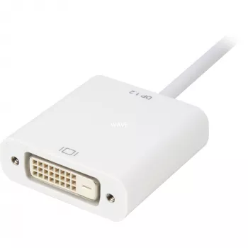 DisplayPort uz DVI adaptera kabelis Sharkoon 0,15 m balts — DisplayPort 1.2 uz DVI