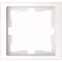 Sienas plāksne / slēdža vāks Merten MEG4010-6535, balts, termoplastisks, bez skrūvēm, viens gabals
