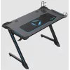 Onex | RGB spēļu galds ar krūzītes turētāju, austiņu āķi, gamepad turētāju, 114 cm (pl) | GD1200Z | Melns