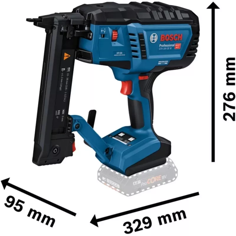 Bosch GTH 18V-38 M Professional bezvadu koka skavotājs, 18 V, bez akumulatora un lādētāja