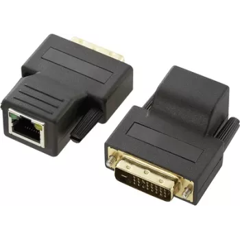 DVI pagarinātājs Renkforce 189872 — pagarina DVI signālu līdz 70 m, izmantojot RJ45 kabeli