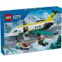 LEGO City Avārijas lidmašīna 60465 – neliels glābšanas lidaparāta būvēšanas komplekts, 403 detaļas, 4 minifigūriņas, vecums 6+