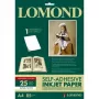Fotopapīrs Lomond A4 Glossy, pašlīmējošs, 25 loksnes
