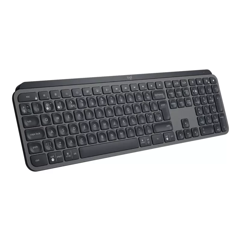 Logitech MX Keys for Business - Tastatūra - apgaismota - Bezvadu - Bluetooth, 2,4 GHz - QWERTY - GB - Grafīts (920-010250)
