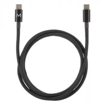 Kabelis - USB C / USB C - 2M 100W - Mīkstais futrālis