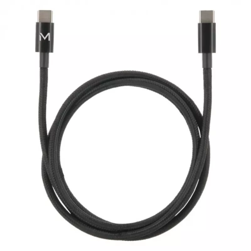 Kabelis - USB C / USB C - 2M 100W - Mīkstais futrālis