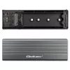 Qoltec korpuss M.2 SATA (NGFF) SSD diskam, USB-C