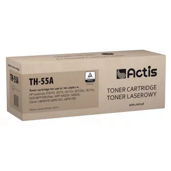 Toneris ACTIS TH-55A saderīgs ar HP 55A CE255A / Canon CRG-724, melns, 6000 lappuses, viens iepakojumā