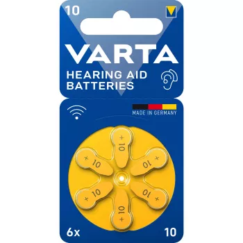 Vienreizlietojama baterija Varta 10 PR70 cinka-gaisa, augstums 3,5 mm, diametrs 5,8 mm