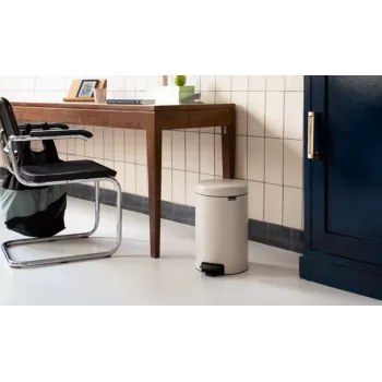 Brabantia NewIcon - 12 l - apaļa - bēša - Terrace - Beļģija - 25,1 cm (149924)