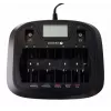 Baterijas lādētājs everActive NC-900U Universal DC — lādē AA, AAA, C, D, 9V, līdz 6 šūnām, melns