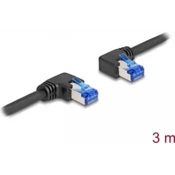 Tīkla kabelis DeLOCK RJ45 Cat.6A S/FTP 3m Melns