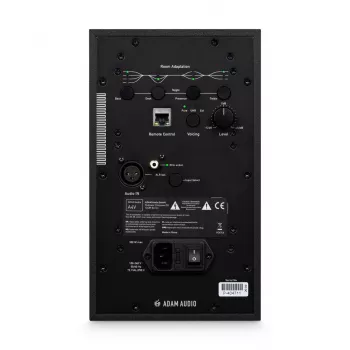 Studijas monitori ADAM AUDIO A4V Melns, 2 ceļu, 90W RMS, 4 collu zemfrekvences skaļrunis, LED displejs, montējams statīvā