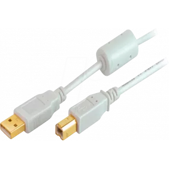 USB kabelis USB 2.0 ShiverPeaks BS77022 1.8m pelēks