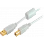 USB kabelis USB 2.0 ShiverPeaks BS77022 1.8m pelēks