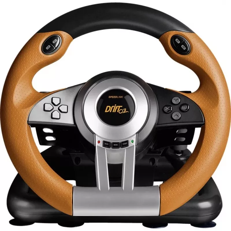 Stūre + pedāļi Speedlink DRIFT O.Z. melni pelēki oranži