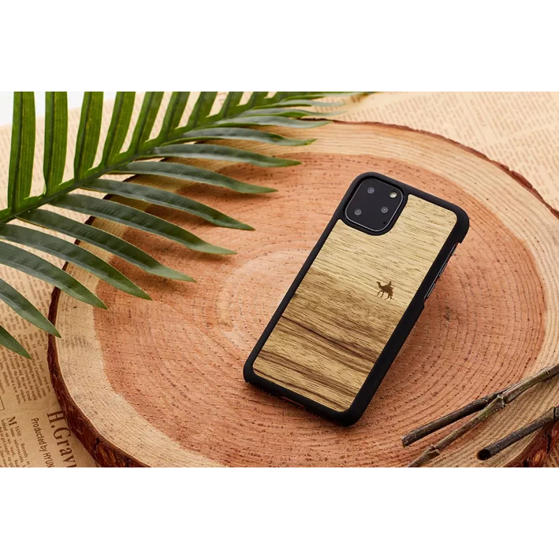 man and wood viedtālruņa maciņš iPhone 11 Pro Max — terra Melns