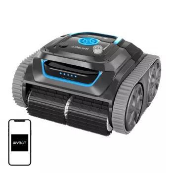 Wybot S1 bezvadu baseina tīrīšanas robots — Wybot S1 robotizētais baseina tīrītājs, bezvadu darbība