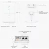 Ubiquiti UISP dubultā barošanas inžektors 2.5 Gigabit Ethernet 48 V