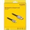 Delock - DisplayPort kabelis - Mini DisplayPort (vīrišķais) uz DisplayPort (vīrišķais) - DisplayPort 1.4 - 3,0 m - Atbalsta 8K 60 Hz - Melns, Pelēks (81093)