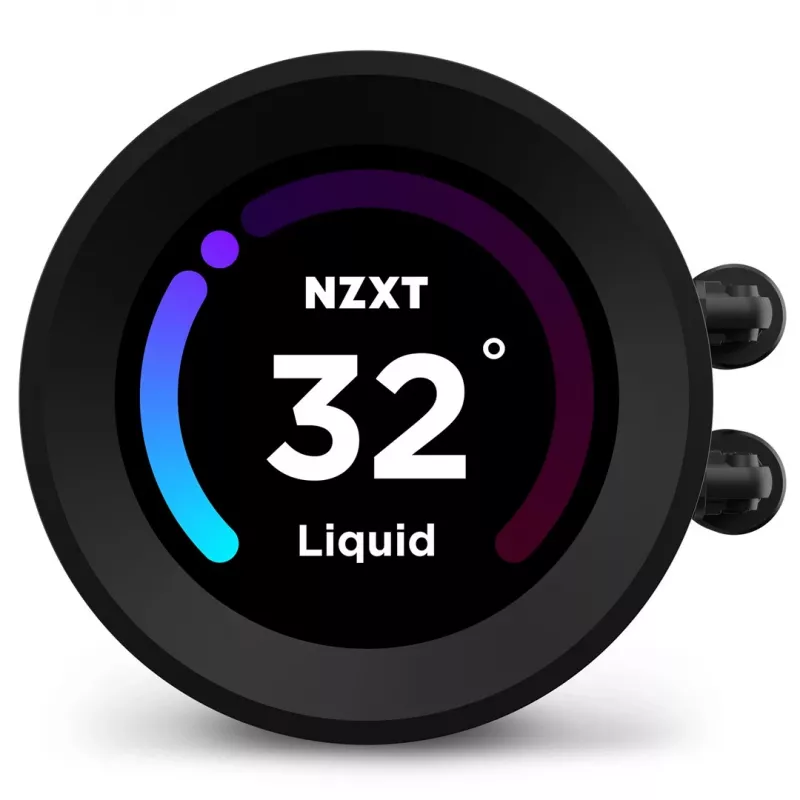 Viss vienā šķidruma dzesētājs NZXT Kraken Elite 240 12 cm Melns