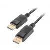 Lanberg DisplayPort Cable 19 Pin V1.2 4K, 1M | CA-DPDP-10CC-0010-BK | DisplayPort to DisplayPort