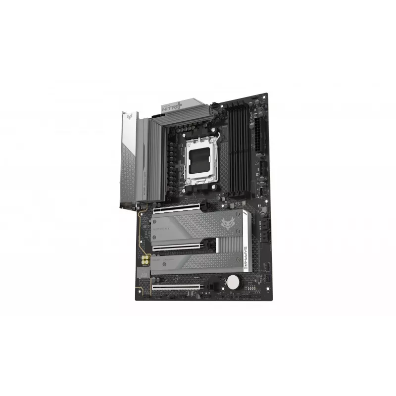 Mātesplate Sapphire NITRO+ B850A WIFI 7 AMD B850 Socket AM5 micro ATX, DDR5, 4 DIMM, 256GB, Wi‑Fi 7, 2.5GbE