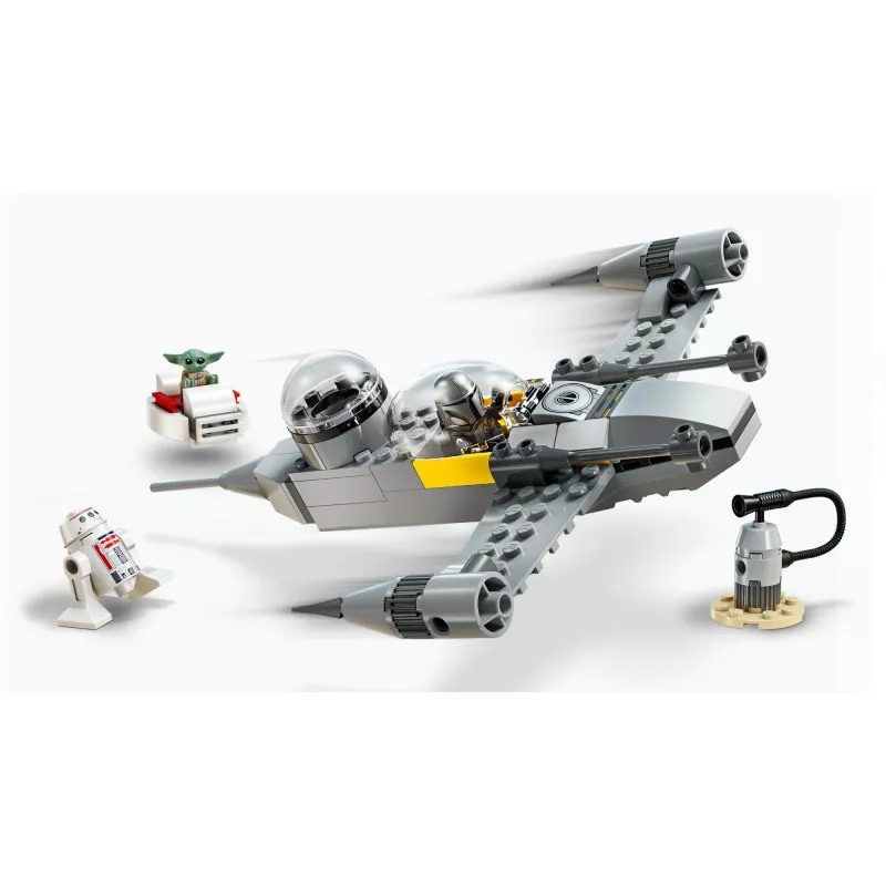 LEGO Star Wars komplekts 75410 N-1 Starfighter modelis ar 92 gab., minifigūrām Mando un Grogu