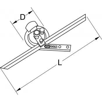 Transportieris ks tools modelis 300.0207, universālais transportieris 300 mm