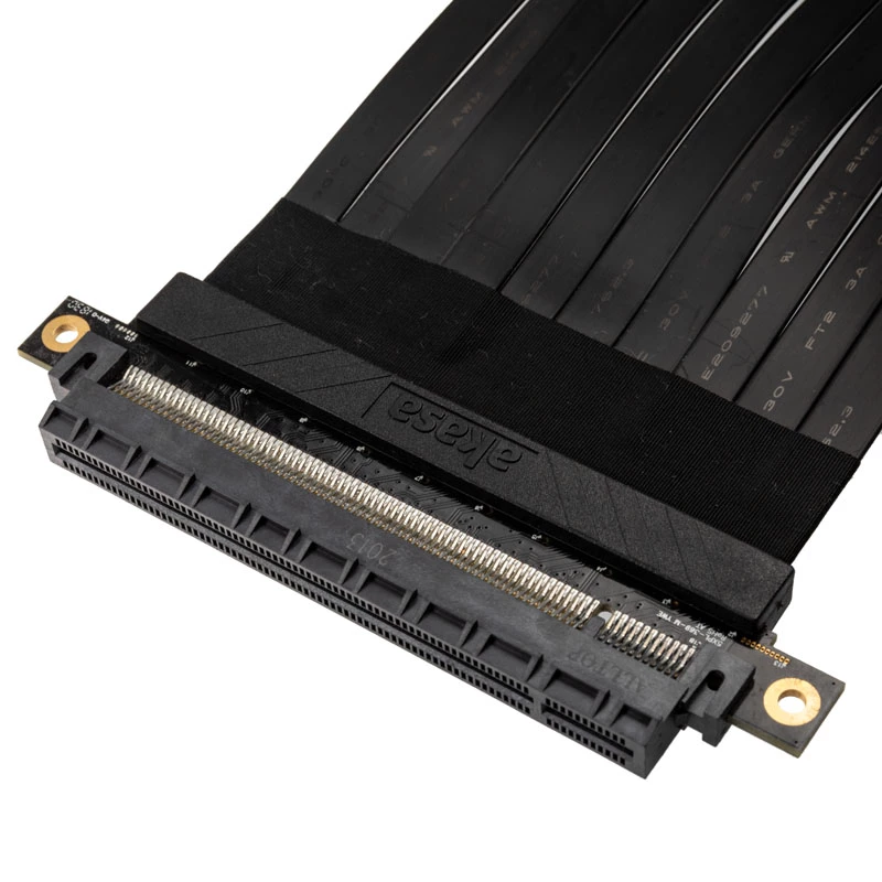Riser kabelis Akasa RISER Melns X2 Premium PCIe 3.0 x16 20CM