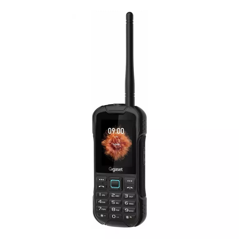 GIGASET GLX 8 ACTIVE melns 6,1 cm 2,4 collu displejs Push-to-talk funkcija 2500 mAh akumulators IP68 2 MP kamera Dual-SIM Bluetooth