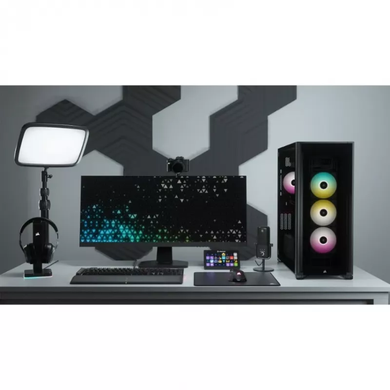 PC korpuss Corsair iCUE 7000X RGB Full Tower melns