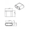Ligzdu aizsargvāciņš DeLOCK 64008 USB Type-C melns