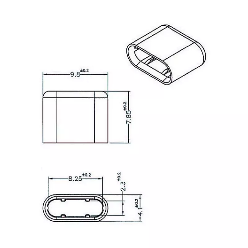 Ligzdu aizsargvāciņš DeLOCK 64008 USB Type-C melns